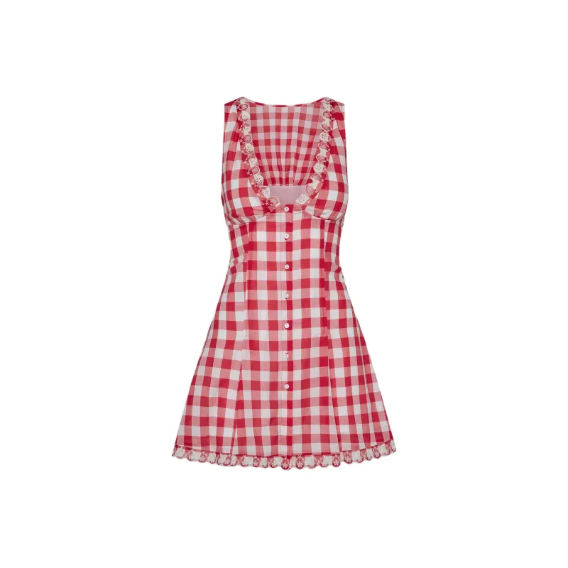 FRANKIES BIKINIS Sleeveless Dresses Women's Red-0