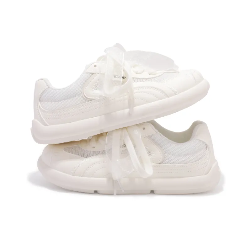 Shen Linsen Abrasion Resistant Slip Resistant Coverage Low Top Skateboard Shoes Women's Beige-4