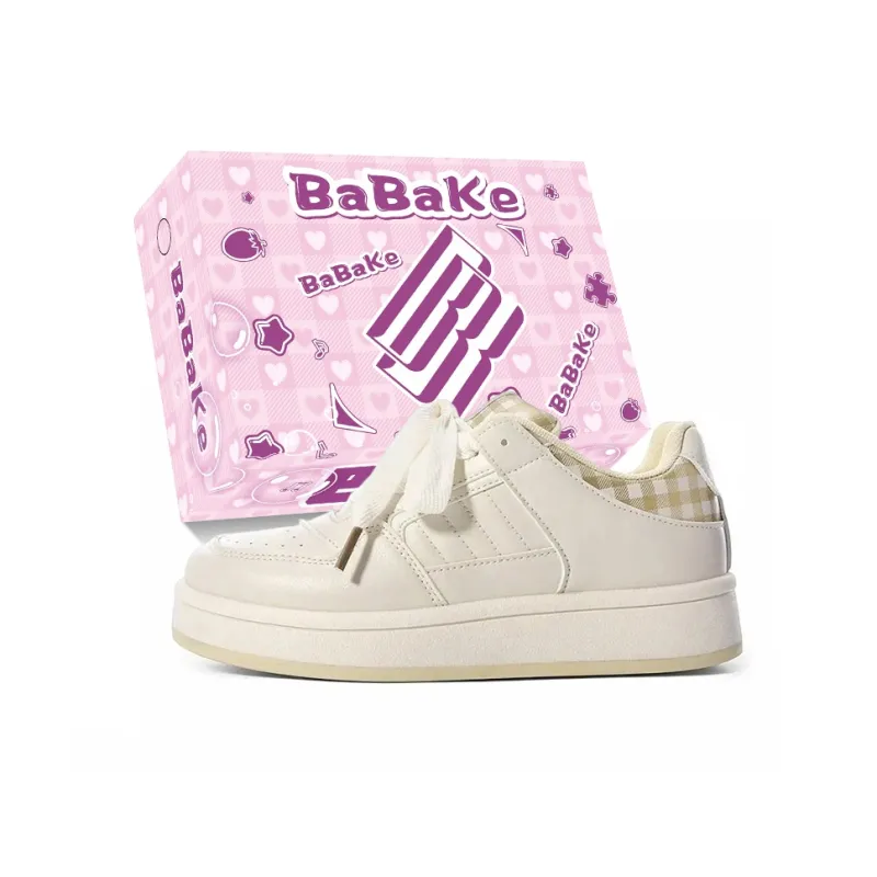 Babak Low Top Skateboard Shoes Women's Pink-3