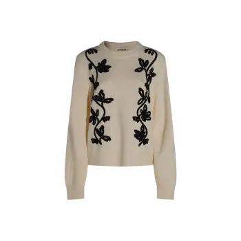 JIL SANDER Embroidered Wool Jumper