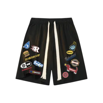 ROBINHOOD Casual Shorts Unisex Black