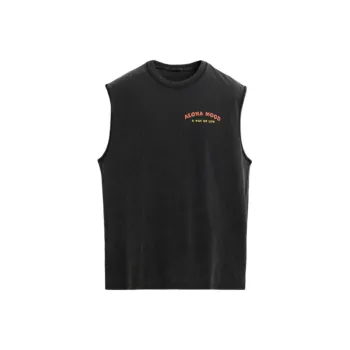 ZARA Tank Tops Men Black