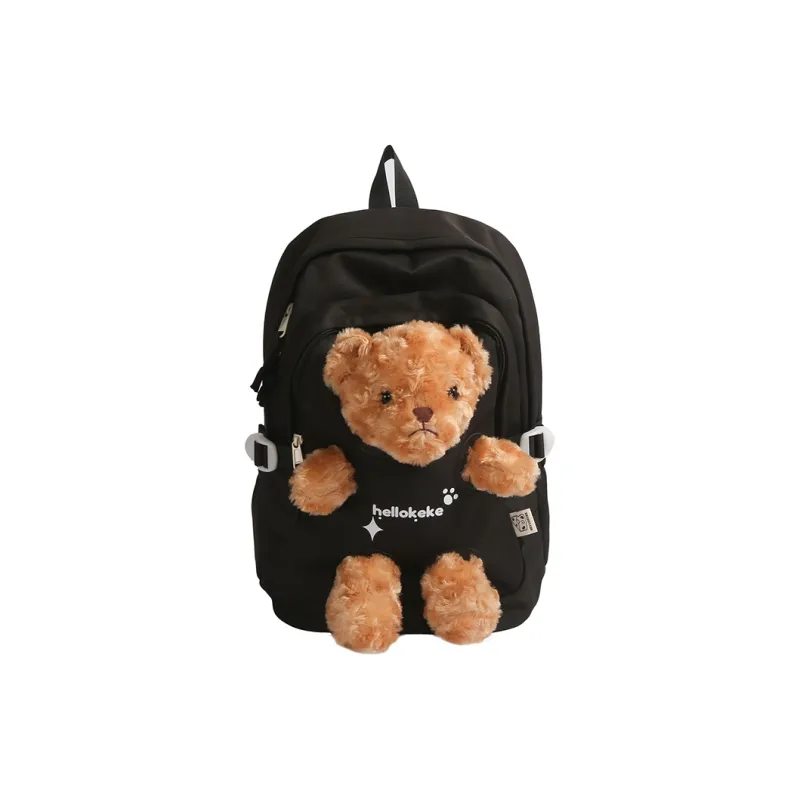 Kewuku Nylon Fabric Backpack Unisex Multicolor-4