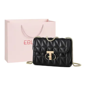 EBLAN Synthetic Leather Shoulder Bag, Crossbody Bag Regular Women's Black
