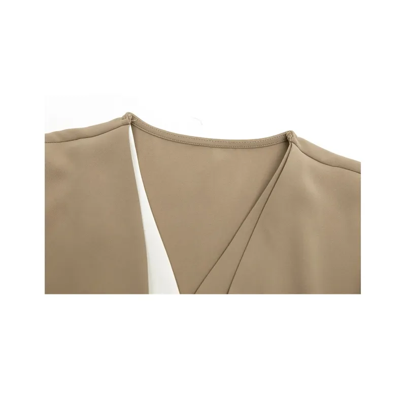 LUYOUYE Jumpsuits Women's Khaki & White-4