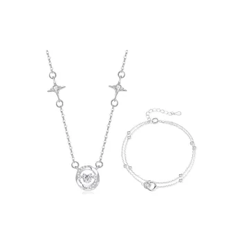 SEEPD Colored Glaze Zircon Necklace Women's