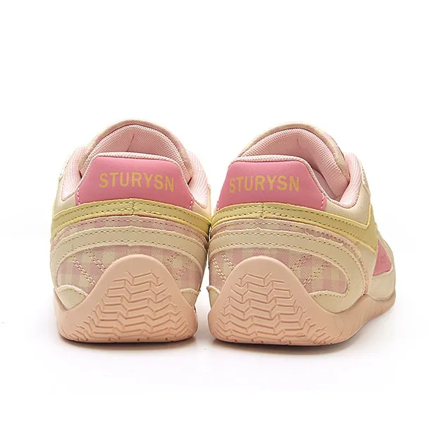 STUR YSN Wear resistant And Lightweight Low Top Skateboard Shoes Women's Beige Pink-5