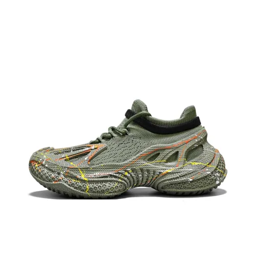 OUBT Mesh Sports Running Shoes Wear resistant, Non slip And Breathable Mid Top Casual Shoes Men's