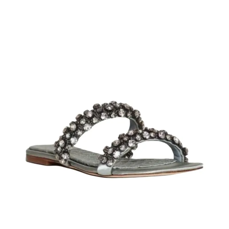 TORY BURCH Slip Resistant Slide Slippers Women's Blue-2
