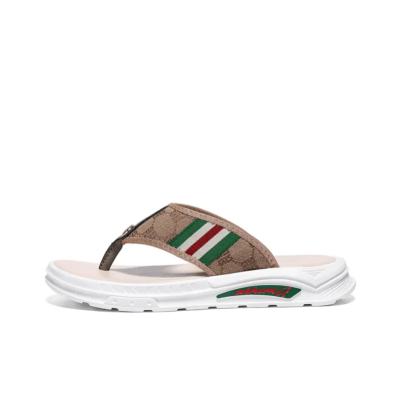 Shiozawa Rubber Sole Stitching Abrasion Resistant Slip Resistant Quick Dry Flip Flops Men's-5