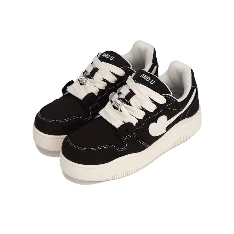 AND U Slip Resistant Cushioning, Abrasion Resistant, Height Increasing Low Top Skateboard Shoes Unisex-24