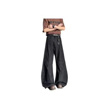 Ang2 Stu Jeans Unisex Black Gray Color