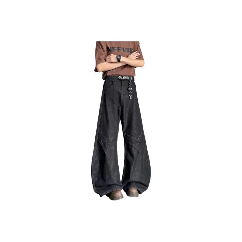 Ang2 Stu Jeans Unisex Black Gray Color