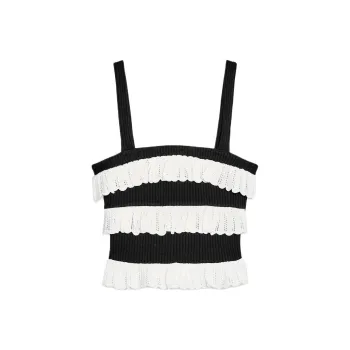 ZARA Camisoles Women's Black/White