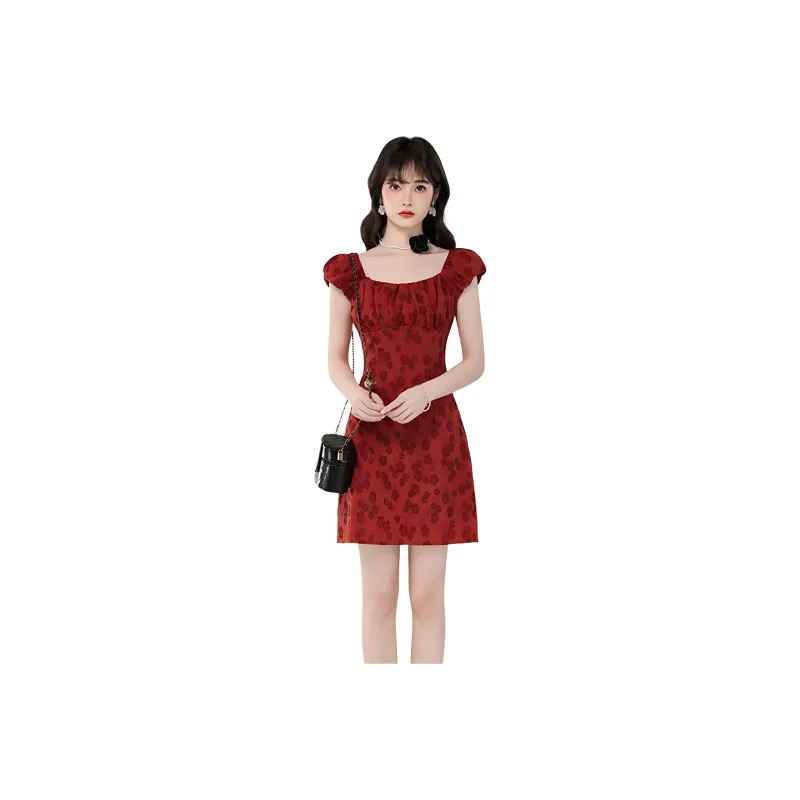 Si Bei'er Short Sleeved Dress Women's-0