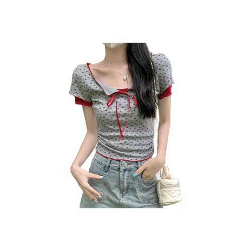 JECCI FIVE Set in Sleeve T Shirt Women's