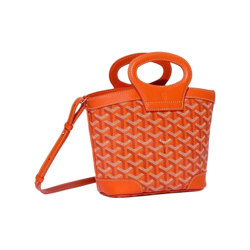 GOYARD Cow Leather Handbag Mini Women's Orange-1