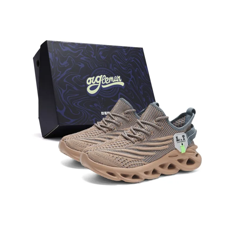 OUGLEMEN Cushioning, Slip Resistant, Abrasion Resistant Coverage Low Top Casual Shoes Men's Box-6