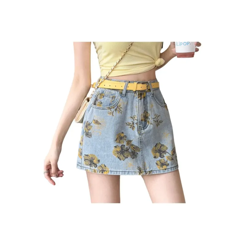 Mu Xiao Xin Cargo Short Skirts Women's-5