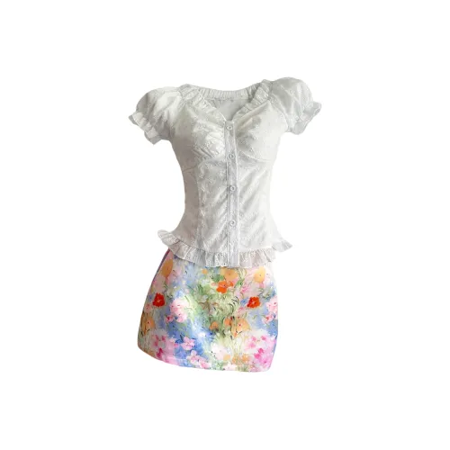 AURORA MUSE Two Piece Skirt Sets Women's