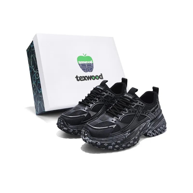 TEXWOOD Slip Resistant Coverage With Impact Resistance Low Top Chunky Sneakers Men's Box-0