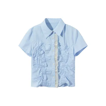 Ouyang Shirts Women's Light Blue