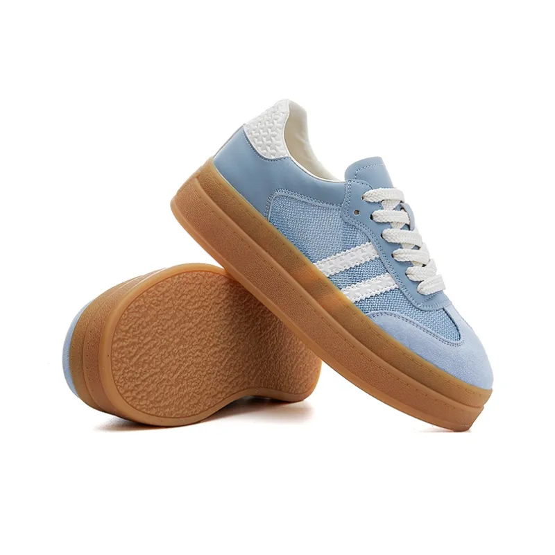 APRHE Slip Resistant, Abrasion Resistant, Breathable, Height Increasing Low Top Skateboard Shoes Women's-7