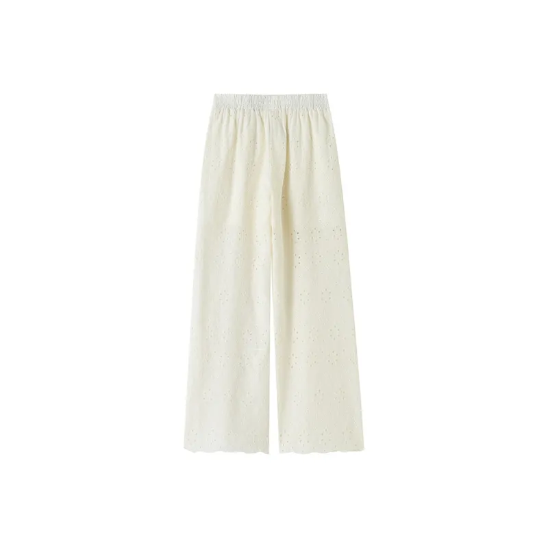 Flowers In Water Casual Pants Women's-10