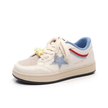 Feiyue Girly Heart Series Slip Resistant, Abrasion Resistant, Lightweight Low Top Casual Shoes Women's Beige