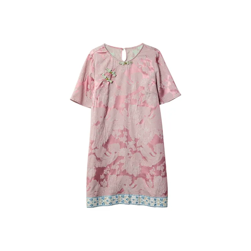 LUYOUYE Short Sleeved Dress Women's-0