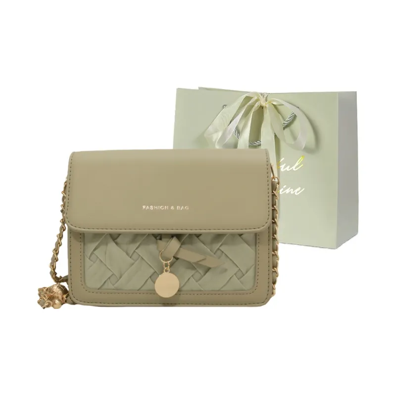 JIANGLIDA PU Shoulder Bag Women's Ecru/Green/Black-4