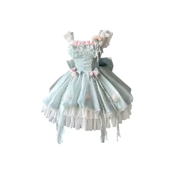 COVT Lolita Fashion Women's Green Mini Skirt