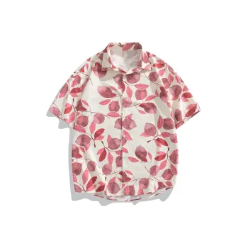 Fakeyoung Shirts Unisex Pink Rhyme Fruit & Leaf