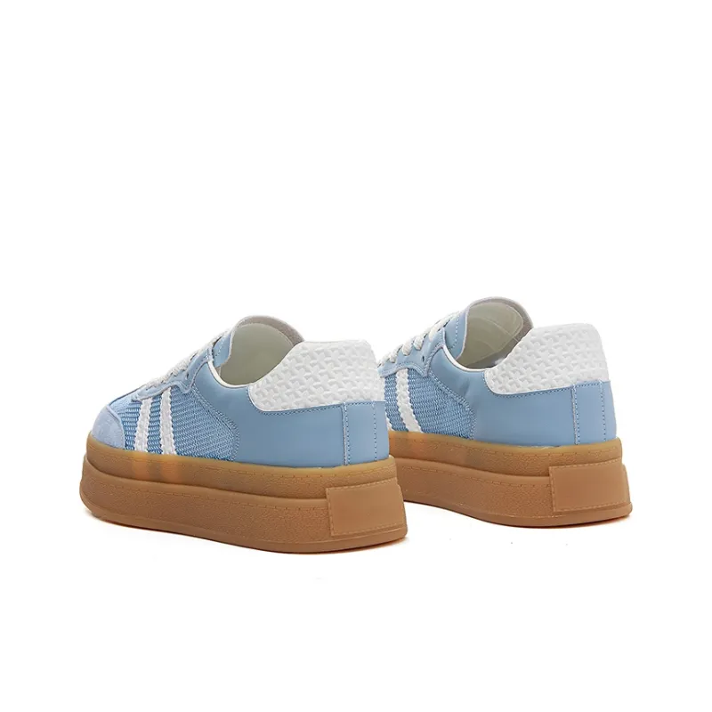 APRHE Slip Resistant, Abrasion Resistant, Breathable, Height Increasing Low Top Skateboard Shoes Women's-6