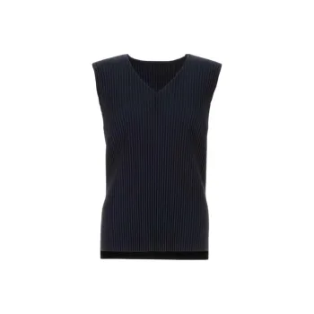 Homme Plissé Issey Miyake Tank Top Men's Midnight Blue