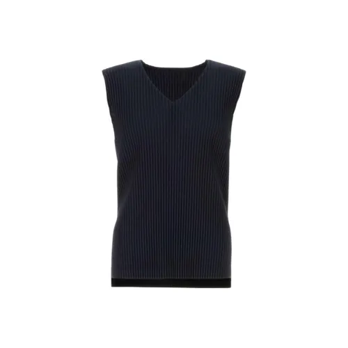 Homme Plissé Issey Miyake Tank Top Men's Midnight Blue