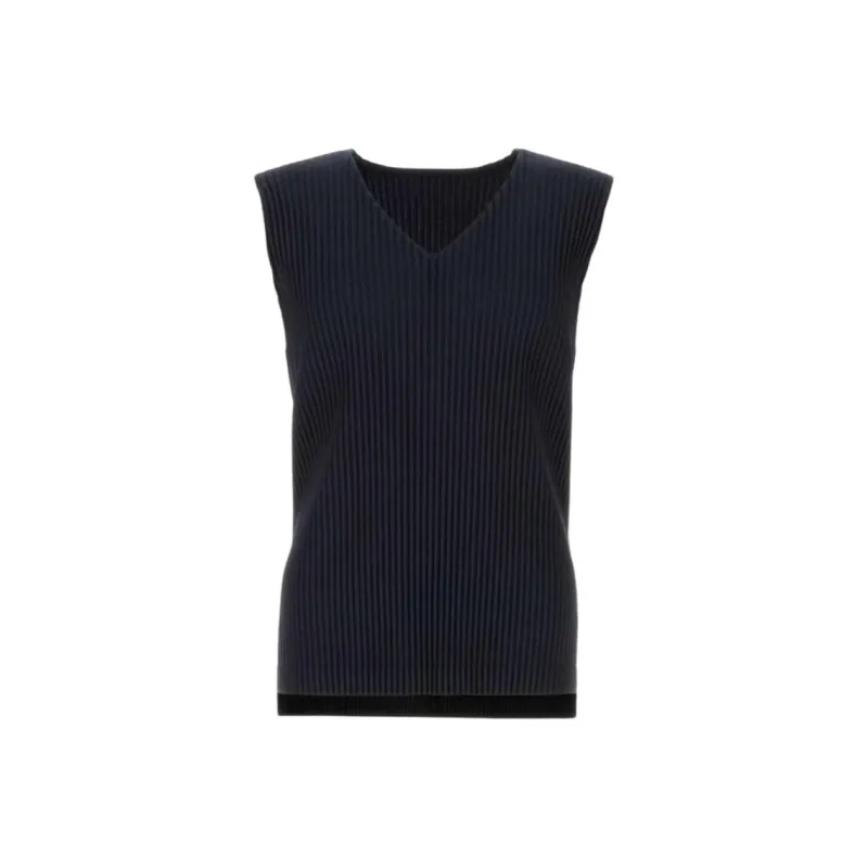 Homme Plissé Issey Miyake Tank Top Men's Midnight Blue-0
