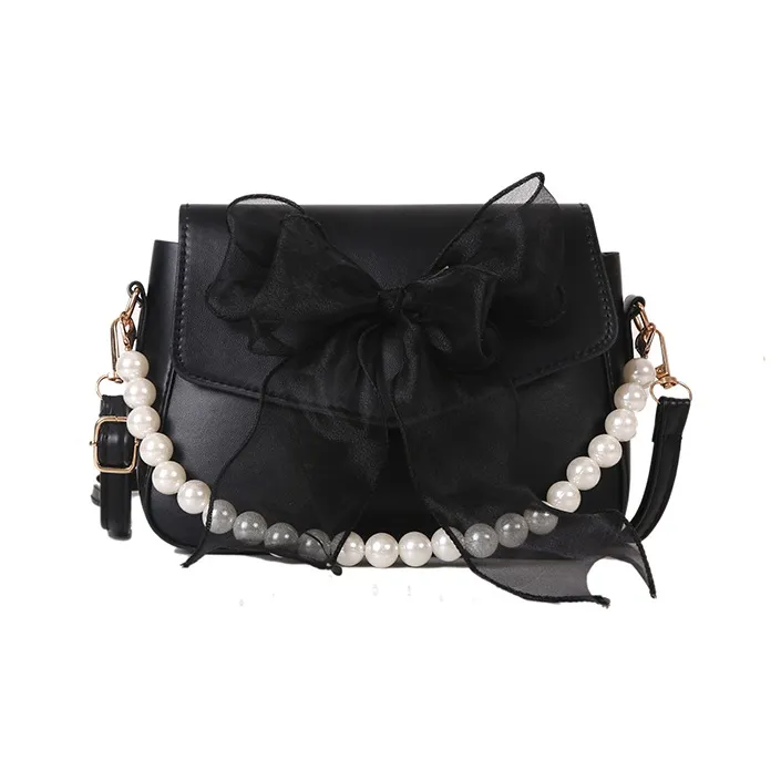 Yalu PU Shoulder Bag Women's White/Black/Blue/Pink-15