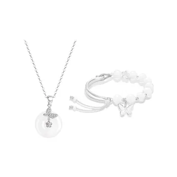 D.K.X Bodhi Seed Jewelry, Alloy Necklace Women's