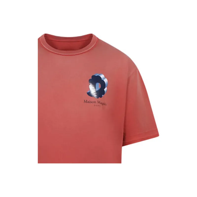 Maison Margiela Logo Printed Crewneck T-Shirt-2