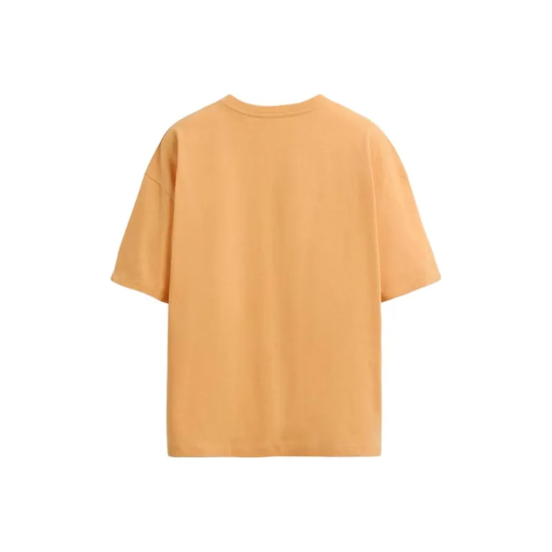ZARA T Shirts Men Orange-1