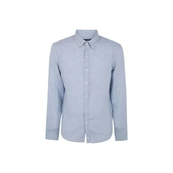 MICHAEL KORS Button down Collar Linen Shirt