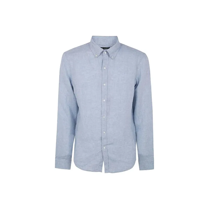 MICHAEL KORS Button down Collar Linen Shirt-0