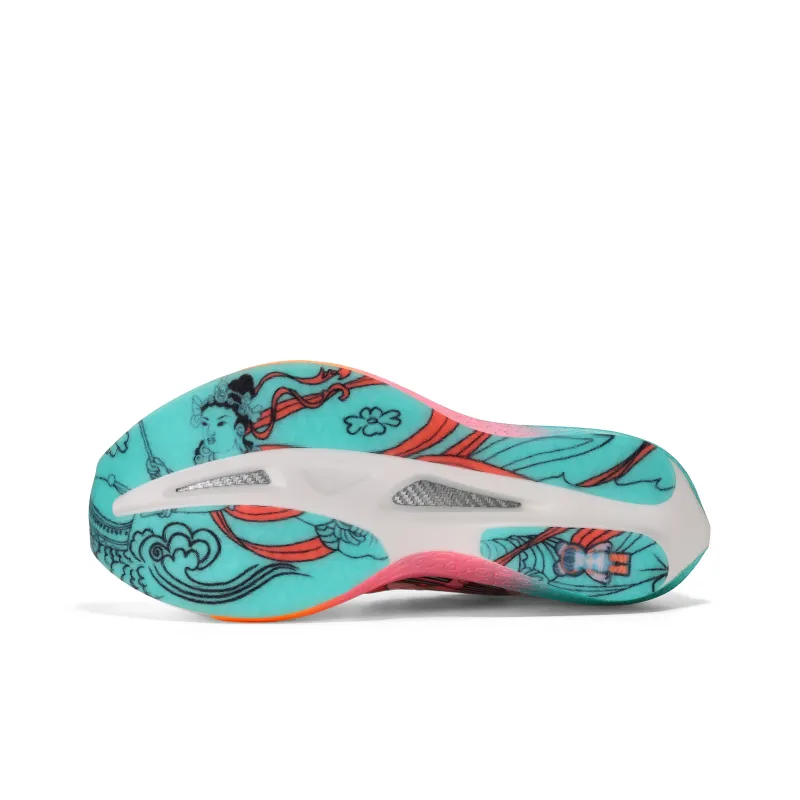 CLERSES Running Shoes Unisex Low Top Celestial Maiden Scattering Flowers Anniversary Limited-12