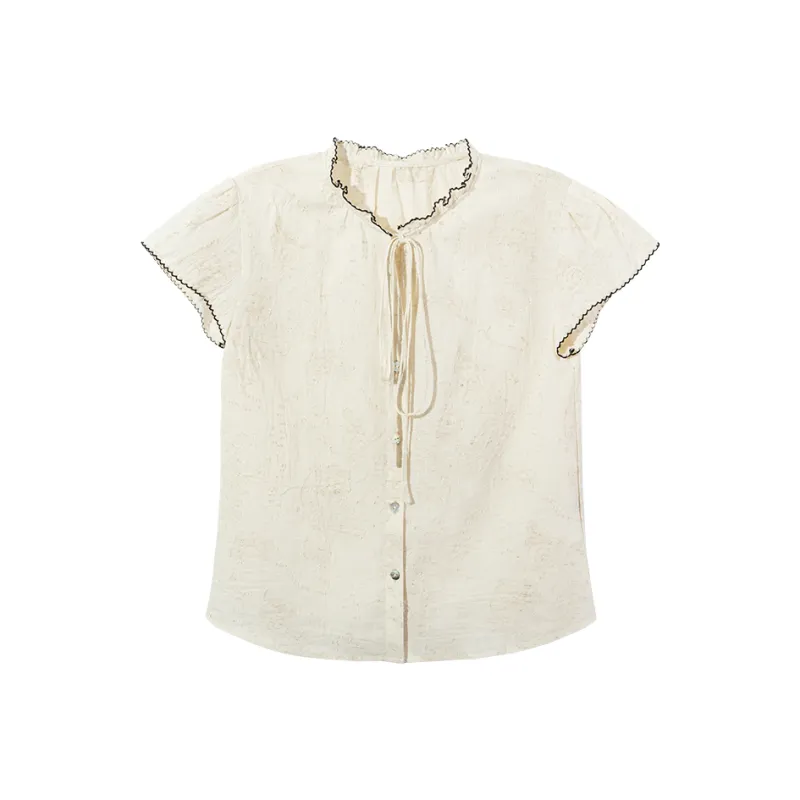 Ouyang Shirts Women's Beige Apricot-0