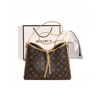 Bullrun Synthetic Leather Shoulder Bag Women's Coffee