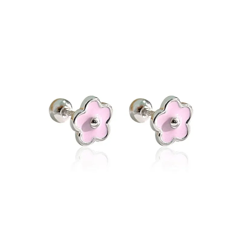 AIDIER S 999 Fine Silver Stud Earrings Women's-5