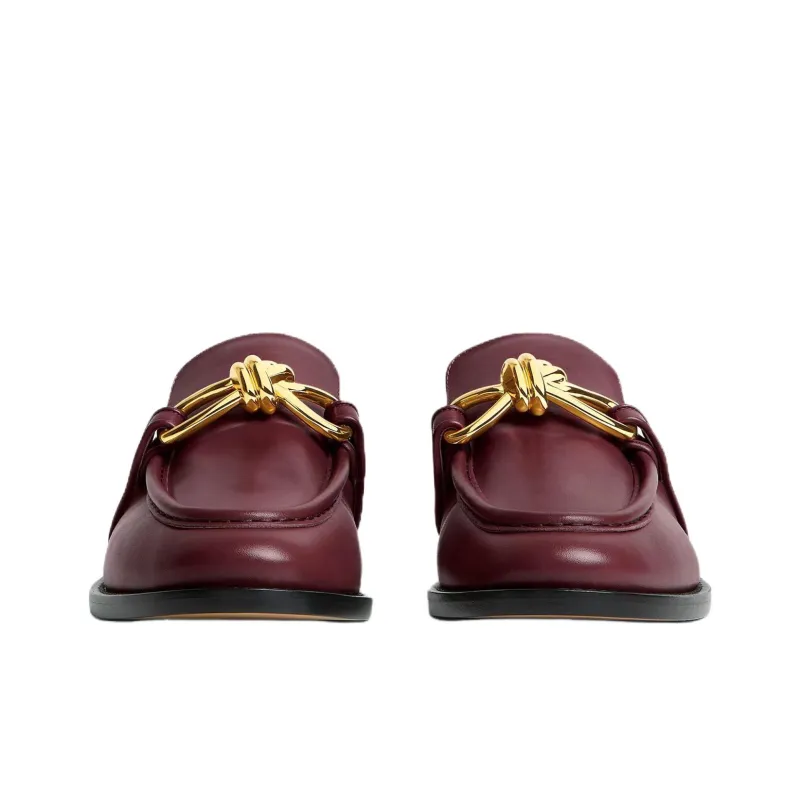 Bottega Veneta Astaire Loafers Women's Burgundy-2