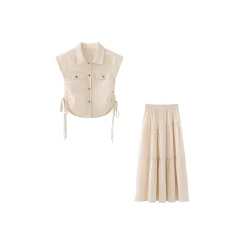 POPO.INFO Two Piece Skirt Sets Women's