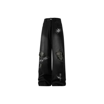 Qnxeey Jeans Unisex